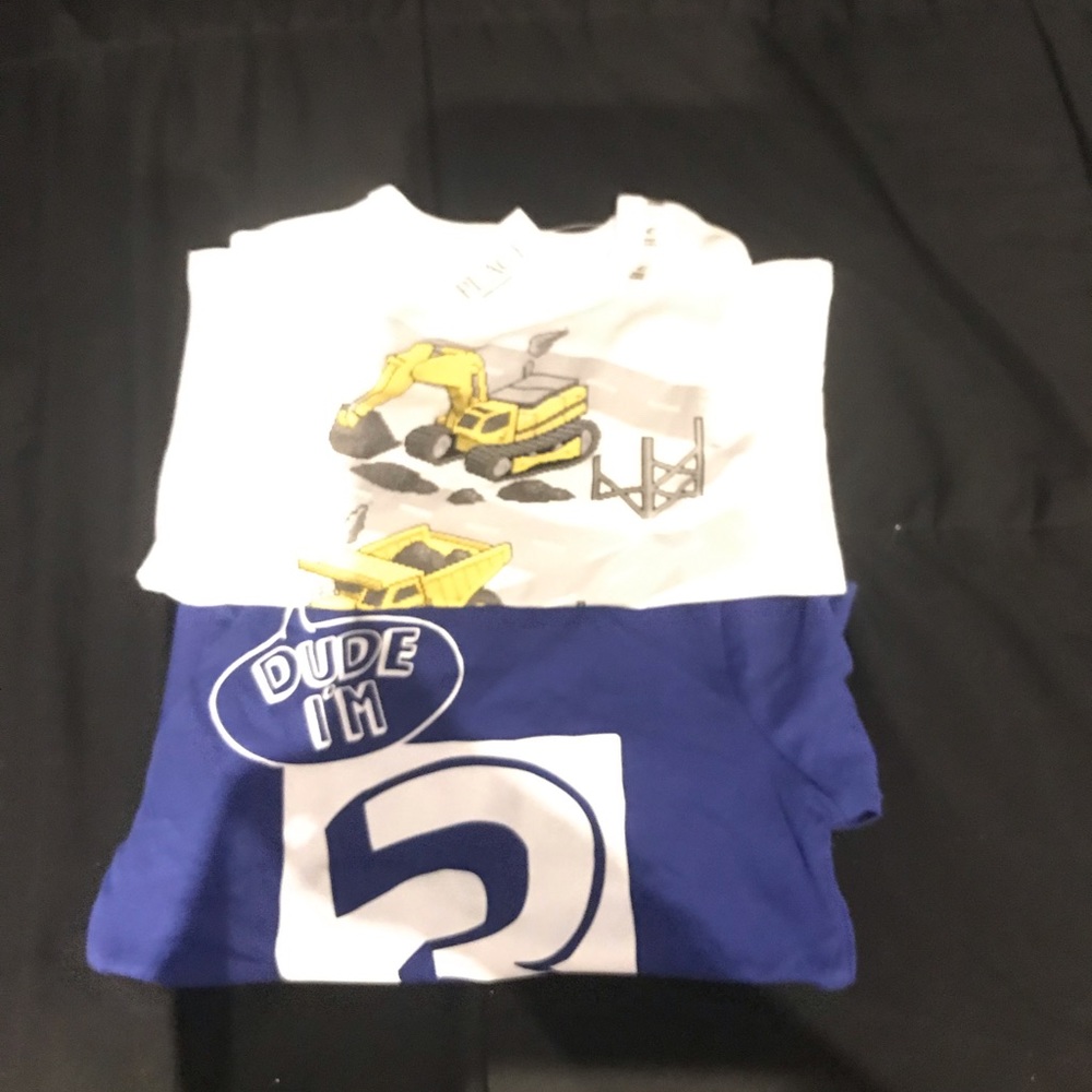 2 Brand new toddler 4T shirts